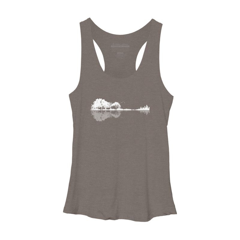 Women's Design By Humans Nature Guitar By Maryedenoa Racerback Tank Top, 1 of 4