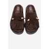 Carol - Brown Tassel-Detail Genuine Leather Closed-Toe Mule (Women) | Forever & Always Shoes - 3 of 4