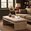 Mshliw Wood Coffee Table with Rectangular Floating Top Design, Dining Table, Sofa Table, Center Table for Living Room, 47.6'' x 23.6'' x 16.3'' - 2 of 4