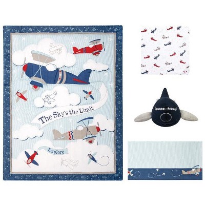 Sammy & Lou Adventure Awaits Baby Nursery Crib Bedding Set - 4pc