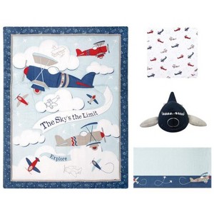 Sammy & Lou Adventure Awaits Baby Nursery Crib Bedding Set - 4pc - 1 of 4