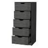 NicBex Dresser 5 Narrow Drawer Dresser Chest of Drawers Tall Dresser with Storage Drawers for Bederoom, Living Room - 4 of 4