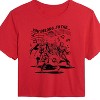 Women's - Marvel - Avengers Merry Marching Society Cropped Graphic T-Shirt - 3 of 4