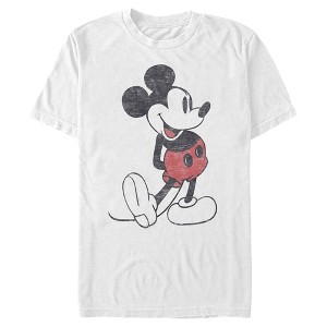 Men's Mickey & Friends Distressed Mickey Mouse Pose T-Shirt - 1 of 4