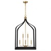 Savoy House Sheffield 8 - Light Pendant in  Matte Black/Warm Brass - 2 of 4