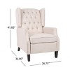 Mid-Century Modern Wingback Recliner Chair, Upholstered Lounge Chair for Living Room or Reading Corner – The Pop Home - 3 of 4