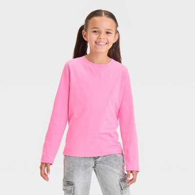 Girls' Long Sleeve T-shirt - Cat & Jack™ : Target