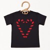 Candy Cane Heart - Youth Short Sleeve Graphic T-Shirt and Toddler Short Sleeve Graphic T-Shirt - 2 of 4