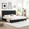 Upholstered Platform Bed Frame ,Wood Slat Support, Easy Assembly - 2 of 4