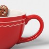 13 fl oz Christmas Stoneware Gingerbread Peek-a-boo Mug - Wondershop™ - 4 of 4