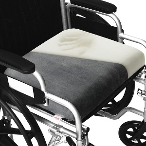 Cheer Collection Memory Foam Extra-Large Seat Cushion (Gray) - 1 of 4