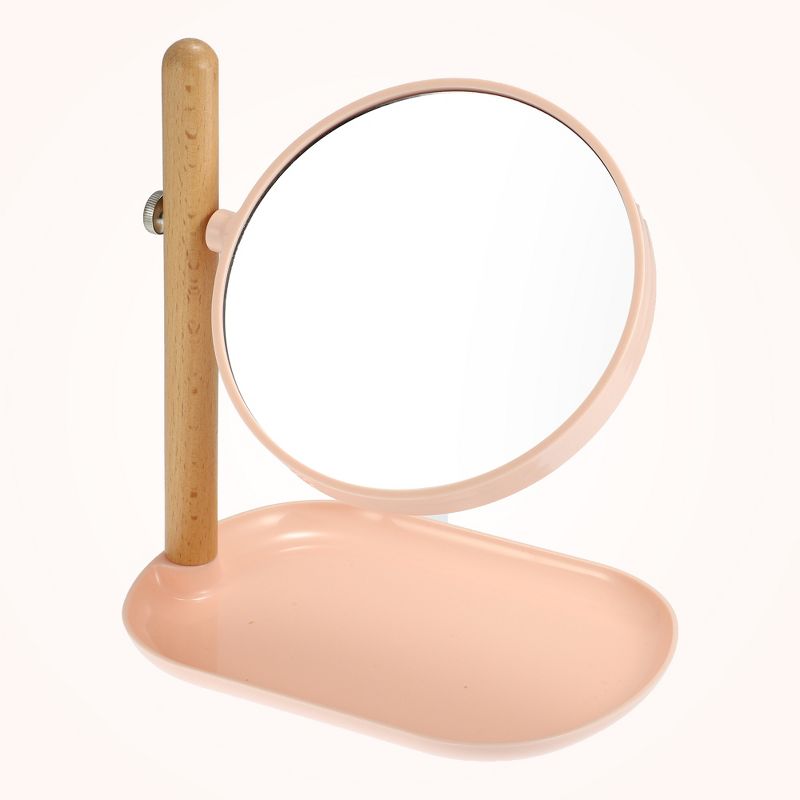 Unique Bargains Home Vanity Rotatable 1X/3X  Magnifying Cosmetic Mirror with Storage Tray, 5 of 7