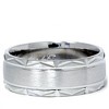 Pompeii3 Mens  Brushed Wedding Band 14K White Gold - 2 of 4