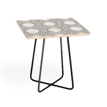 Square Holli Zollinger Playa Diamond Side Table Black/Black - Deny Designs