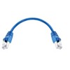 Monoprice Cat6A Ethernet Patch Cable - 0.5 Feet - Blue | Snagless RJ45, Stranded, 550Mhz, STP, Pure Bare Copper Wire, 10G, 26AWG - 4 of 4