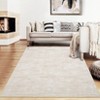 Washable rug. Modern solid-color, non-slip. Non-shedding, low-pile, foldable. Contemporary minimalist. For living/dining/bedrooms - 4 of 4