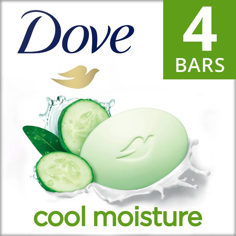 Dove Beauty Cool Moisture Beauty Bar Soap - Cucumber & Green Tea - 3.75oz each, 1 of 8