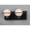 Maxim Lighting Revolve 2 - Light Vanity in  Black/Gold - 3 of 4