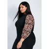 Avenue Women's Plus Size Melody Blouson Sleeve Top - image 4 of 4