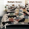 Hachikiko 3-Piece Black Cat Bedding Set, All-Season Quilt with 2 Pillow Shams, Soft 100% Microfiber for Children, Teens & Adults - 3 of 4