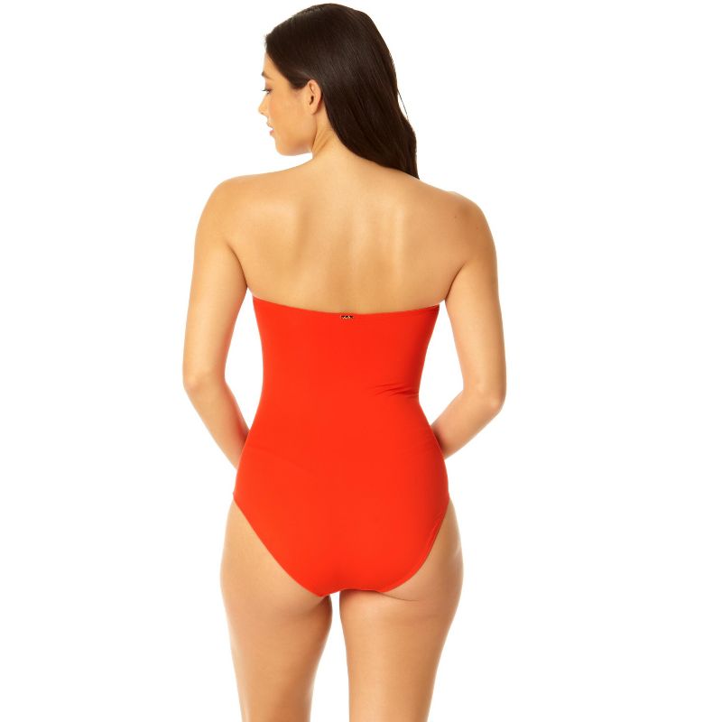 Anne Cole - Women's Twist Front Shirred One Piece Swimsuit, 3 of 10