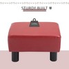 NicBex Rectangular Ottoman Foot Rest Small Foot Stool with Linen Fabric Upholstery and Plastic Legs for Living Room, Entryway - 3 of 4