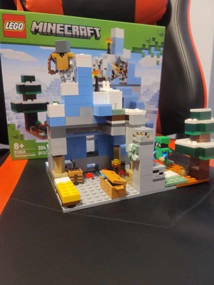 Lego Minecraft 21243 picchi congelati, giocattolo per bambini da 8 anni,  con