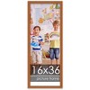 PosterPalooza | Panoramic Slim Profile Brown Picture Frame - UV Acrylic, Foam Board Backing, Hanging Hardware - 2 of 4