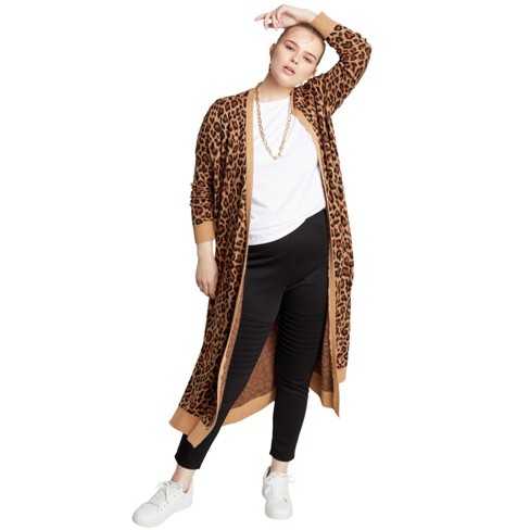 Cheetah duster outlet cardigan