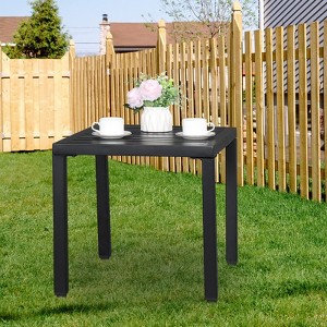 Classic Adirondack Square Side Table - Durable HDPE Composite Outdoor End Table Easy Maintenance & Weather Resistant - 1 of 4