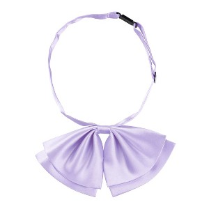 Allegra K Women's Pre-Tied Solid Adjustable Casual Uniform Bowknot Bowties - 1 of 4
