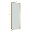 PexFix 71"x28" Aluminum alloy round corner rectangular full-length mirror with imitation gold plating - 2 of 4