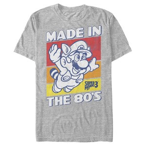 Men's Nintendo Raccoon Mario Made in the 80's T-Shirt - 1 of 4