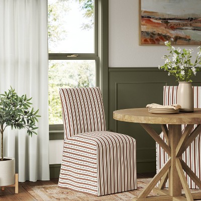 Replacement Slipcover Only for Kay Dining Chair in Harvest Stripe Hearth Brown - Threshold™