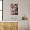 iCanvas Silver Floral Burgundy by Simon Addyman Canvas Print Wall Art - 3 of 3