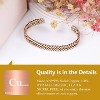 Pure Copper Bracelet for Women, with Neodymium Magnets, 99.99% Tricolor Braided - 4 of 4