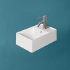 ALFI  Britannia Rectangular Wall Mount Basin with Right Single Hole Drill - 2 of 3