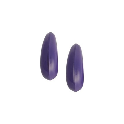 SOHI Women's Amerthyst Purple The Semi-Fold Hoop Earrings