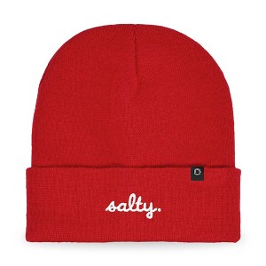Dalix Salty Embroidered Beanie Warm Winter Knit Hat Women - 1 of 4
