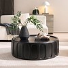 NicBex 43.31" Vintage Fiberglass Elliptical Coffee Table,Matte Rocks Table front of the Sofa, Irregular Center Table for Living Room - 2 of 4