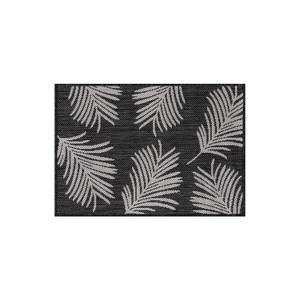 World Rug Gallery Contemporary Palm Leaves Textured Flat Weave Indoor/Outdoor Area Rug - 1 of 4