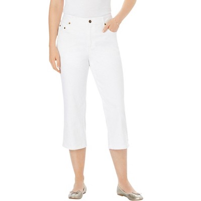 Woman Within Women's Plus Size Petite Capri Stretch Denim Jean