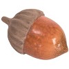 Transpac Fall Harvest Acorn Nut Glazed Terracotta Tabletop Decoration Set of 3, 3.75L x 3.75W x 2.75H inches - image 2 of 4