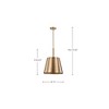 Nuvo Lighting Alexis 1 - Light Pendant in  Burnished Brass/Gold - 3 of 4