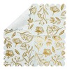 Sparkle and Bash 50 Pack Floral Paper Napkins, Scalloped Cocktail Napkins for Wedding & Birthday Party Decorations Supplies, Blue 5 x 5 In - 3 of 4