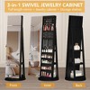 Vlsrka 360° Swivel Free-Standing Jewelry Armoire Cabinet with Mirror - 4 of 4