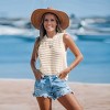 Women's Breezy Open Knit Tank Cover-Up for Beach Days - Cupshe - 4 of 4