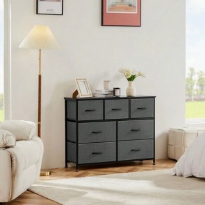SKRAN Desser For Bedroom With 7 Fabric Drawers Organizer Storage Closet Chest Clothes Cabinet, Clothes Organizer,Kids Dresser Organization - 1 of 4