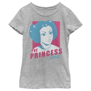Girl's Star Wars Retro Princess Leia T-Shirt - 1 of 4