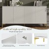 Okak Retro Sideboard Buffet Cabinet with Storage and 4 Door, Accent Cabinet with Adjustable Shelves for Kitchen Dining Room Entryway - 3 of 4